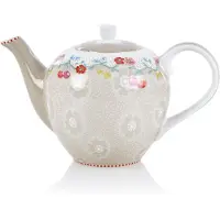 Pip studio Floral Cherry theepot - klein - khaki