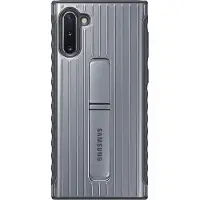 Samsung Galaxy Note 10 Protective Standing Back Cover Zilver