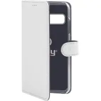 Celly Boekmodel Hoesje Samsung Galaxy S10 Plus - Wit