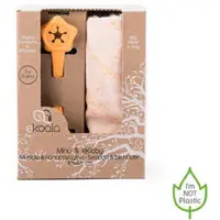 eKoala slabbetje + houder Minù + eKibby biologisch oranje