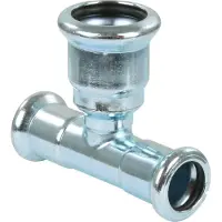 Vsh Fabrieken Xpress staal pers T-stuk verloop 15x22x15mm