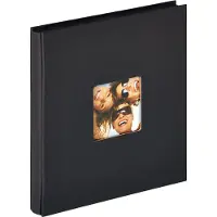 Walther design EA-110-B Fun - Insteekalbum - Formaat 31 x 33 cm - 400 foto's 10 x 15 cm - Zwart