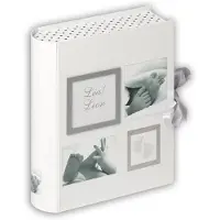 Walther design Design FB-173 Little Foot - Baby Bewaarbox - Formaat 29 x 34 x 9 cm - Wit/Grijs