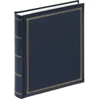 Walther design ME-139-L Monza - Memo insteekalbum - Formaat 26 x 28 cm - 200 foto's 13 x 18 cm - Blauw