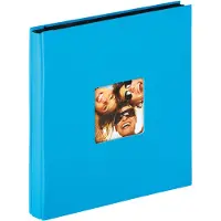 Walther design EA-110-U Fun - Insteekalbum - Formaat 31 x 33 cm - 400 foto's 10 x 15 cm - Oceaanblauw