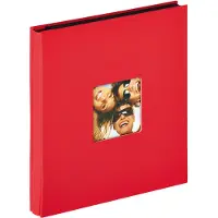 Walther design EA-110-R Fun - Insteekalbum - Formaat 31 x 33 cm - 400 foto's 10 x 15 cm - Rood