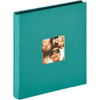 Walther design EA-110-K Fun - Insteekalbum - Formaat 31 x 33 cm - 400 foto's 10 x 15 cm - Petrolgroen
