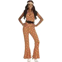 E-Carnavalskleding.nl Jaren 70 jumpsuit groovy ruit