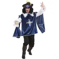 Widmann Musketier Dartagnan En Garde Blauw Kostuum Man