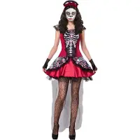 Widmann Spaans & Mexicaans Kostuum Jurkje Dia De Los Muertos Ciguatenejo Vrouw Large Carnaval kostuum Verkleedkleding