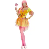 Widmann Neon Fantasy dame jurk - Maat S