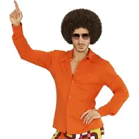 E-Carnavalskleding.nl Jaren 70 disco hemd Groovy oranje