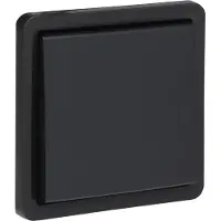 Niko 761-31200 Spuitwaterdichte tweepolige schakelaar 10 AX/250 Vac met schroefklemmen, zwart