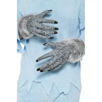 Smiffys Mooie weerwolf handschoenen in grijs