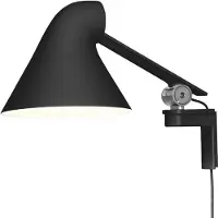 Louis Poulsen NJP wandlamp korte arm Zwart