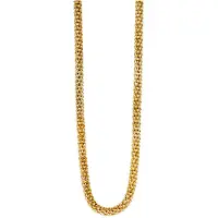 Zinzi zilveren schakelketting geel verguld 4,5mm breed 45cm ZIC1057G