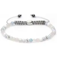 Karma Armband Spiral Iris White Crystal