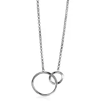 Zinzi zilveren collier ronde vormen 42-45cm ZIC1278