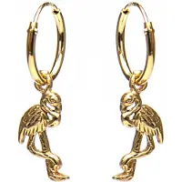 Karma Oorringen Hoops Flamingo Goud