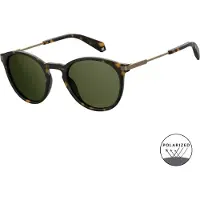 Polaroid Ronde Unisex Matte Havana Groen Gepolariseerd PLD 2062/S