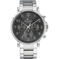 Tommy Hilfiger Analoog horloge 'Dressed Up, 1710382' grafiet / zilver