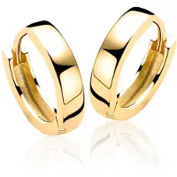 Zinzi zilveren oorringen geel verguld 15 x 3mm ZIO191G