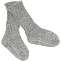GoBabyGo Sokken - Anti-Slip - Wol - Grijs Gevlekt - - 17/19 - Sokken