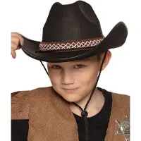 Boland Kinder cowboy hoed zwart (zwart)