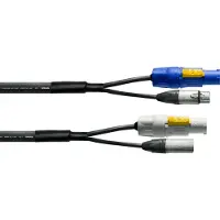 Cordial CPH1.5-DMX1-5-PWR1 Peak 5p XLR + Powercon 1.5m
