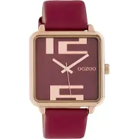 Oozoo Timepieces Burgundy horloge C10363 (35 mm)