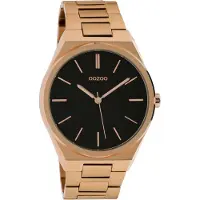 Oozoo Timepieces Rosegoudkleurig/Zwart horloge C10338 (40 mm)