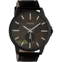 Oozoo Timepieces Zwart/Camouflage horloge C10334 (48 mm)
