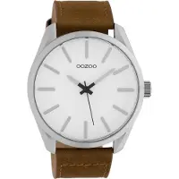 Oozoo Timepieces Horloge Bruin/Wit | C10320