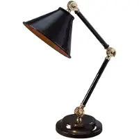 Elstead Lighting LED Tafellamp Provence Element | 1X E27 Max 60W | Black/Polished Brass