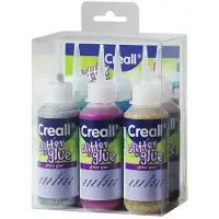 Havo glitterlijmset, 6x100ml