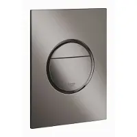 GROHE Nova Cosmopolitan S Bedieningspaneel Toilet - Verticaal - Dual Flush - Eco - Hard graphite (glanzend antraciet) - Slank formaat