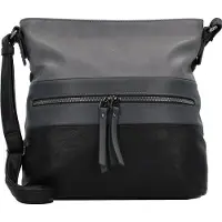 Tom Tailor Schoudertas 'Ellen' stone grey / donkergrijs / zwart