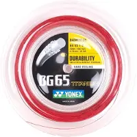 Yonex Badmintonsnaar Yonex BG 65 Titanium Red (0.70mm/200m)