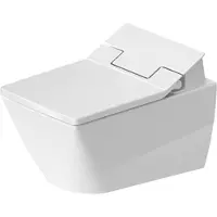 Duravit Viu - Wandtoilet voor SensoWash bidetbril, Rimless, DuraFix, alpine wit 2511590000