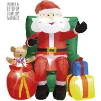 Widmann Decoratieve opblaasbare kerstman met cadeautjes