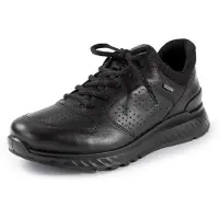 Ecco Sneakers laag 'Schnürschuh Damen 835303/01001 Echtleder in schwarz' zwart
