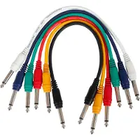 Devine PATCH6363-RB-80cm patchkabel 6.3 mm mono 6-pack 80 cm