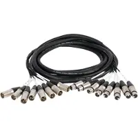 Devine MUL002/5 multikabel 8x XLR-f naar 8x XLR-m 5m