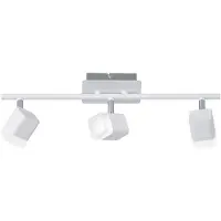TRIO LED plafondspot Roubaix 3-lichts wit