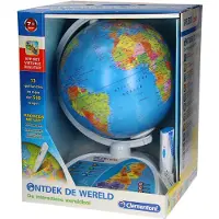 Clementoni Spelend Leren - Ontdek de Wereld - Interactieve Wereldbol - Educatief Speelgoed - 7+ jaar