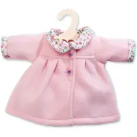 Heless Poppenkleertjes Mantel met kraag 28-35 cm - Roze