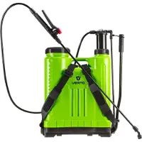 Verto 15G508, rugzak-tuinspray, 20 liter, zwart, groen, 3,5 bar, voor binnen- en buitengebruik