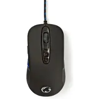 Nedis Gaming XYAWUL bedrade USB muis met 8 knoppen - 800-4000 DPI / zwart - 1,5 meter