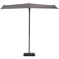 Madison Parasol Sun Wave Pe Light Grey Grade 6 (150 x 270 cm)