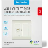 Technetix RJ45 wandcontactdoos CL50 SHOP / KPN Geschikt